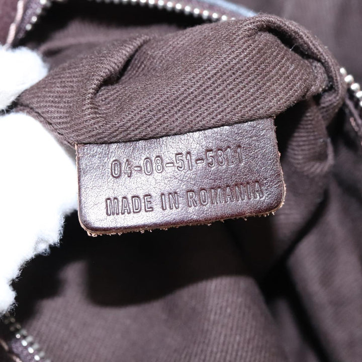 Chloe Paddington Hand Bag Leather Brown Gold Silver am7160