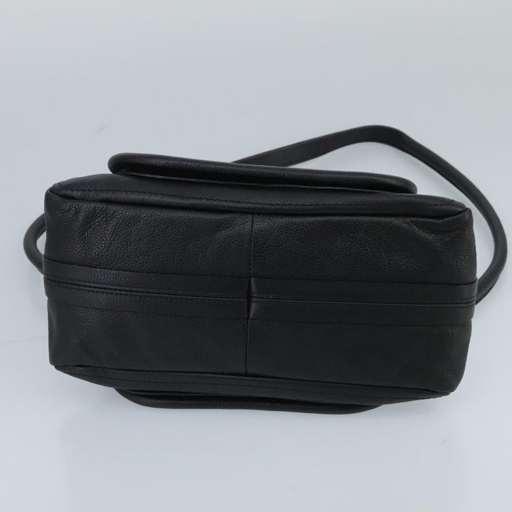 Chloe Paraty Hand Bag Leather 2way Black Gold am7170