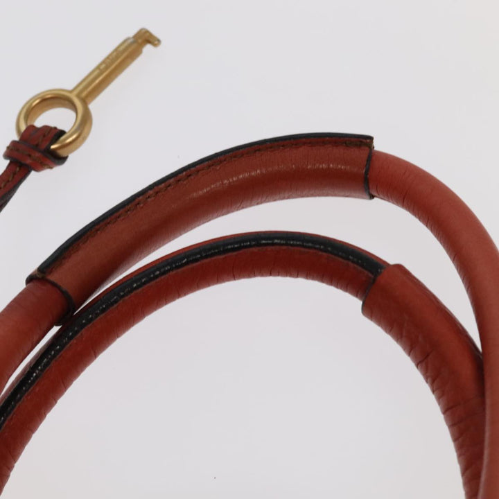 Chloe Paddington Hand Bag Leather Brown Gold Silver am7171