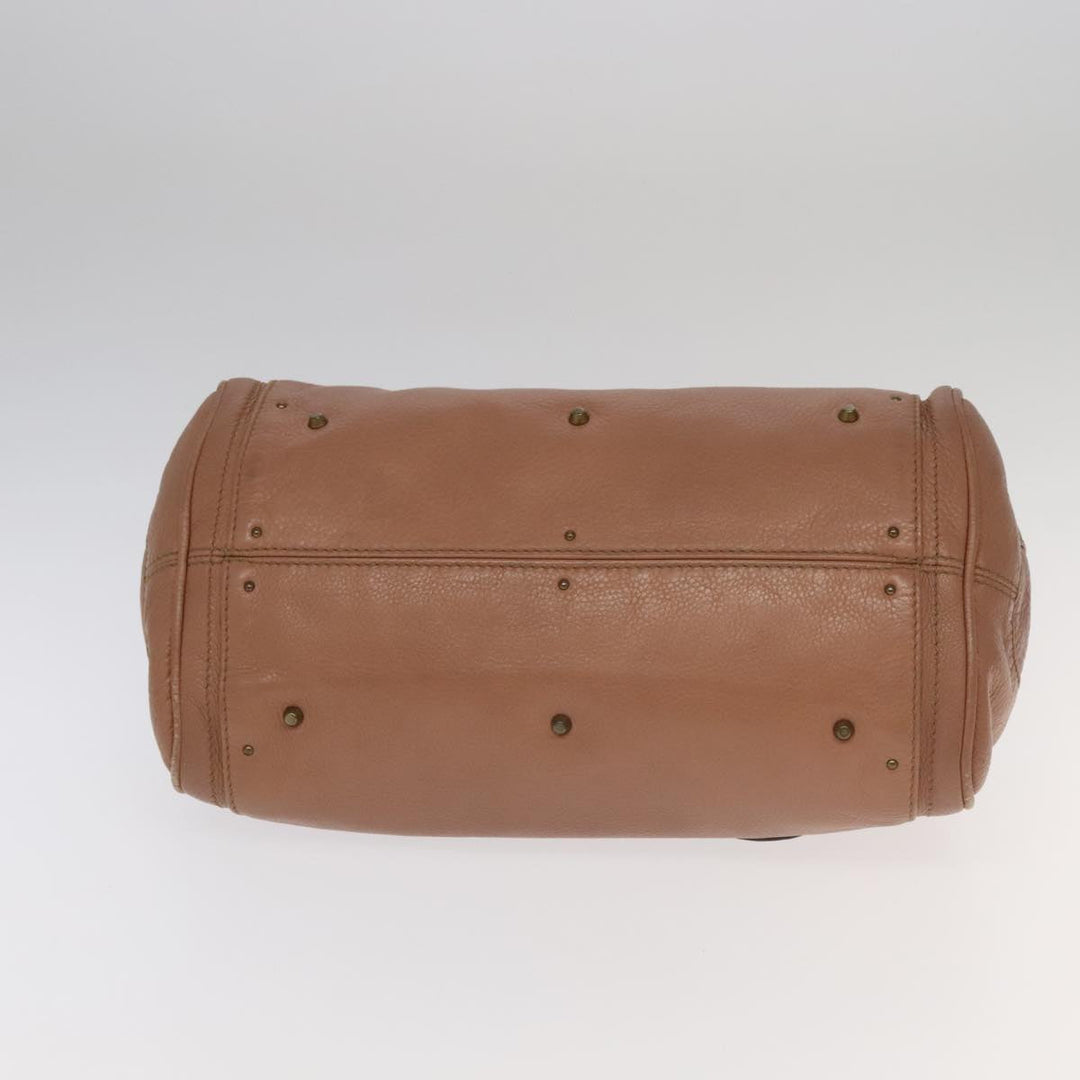 Chloe Paddington Hand Bag Leather Pink Gold Silver am7214