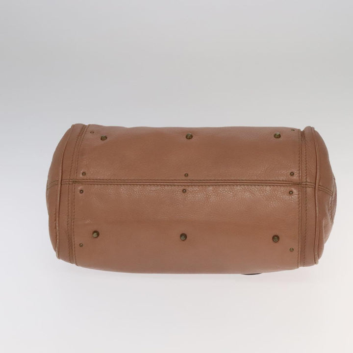 Chloe Paddington Hand Bag Leather Pink Gold Silver am7214