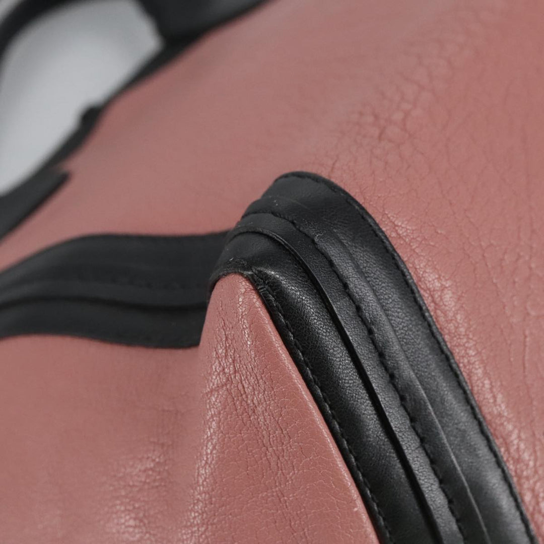 Chloe Alison Tote Bag Leather Pink Black Gold am7274