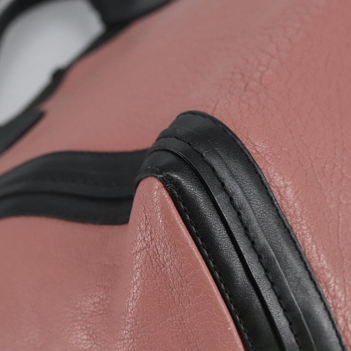 Chloe Alison Tote Bag Leather Pink Black Gold am7274