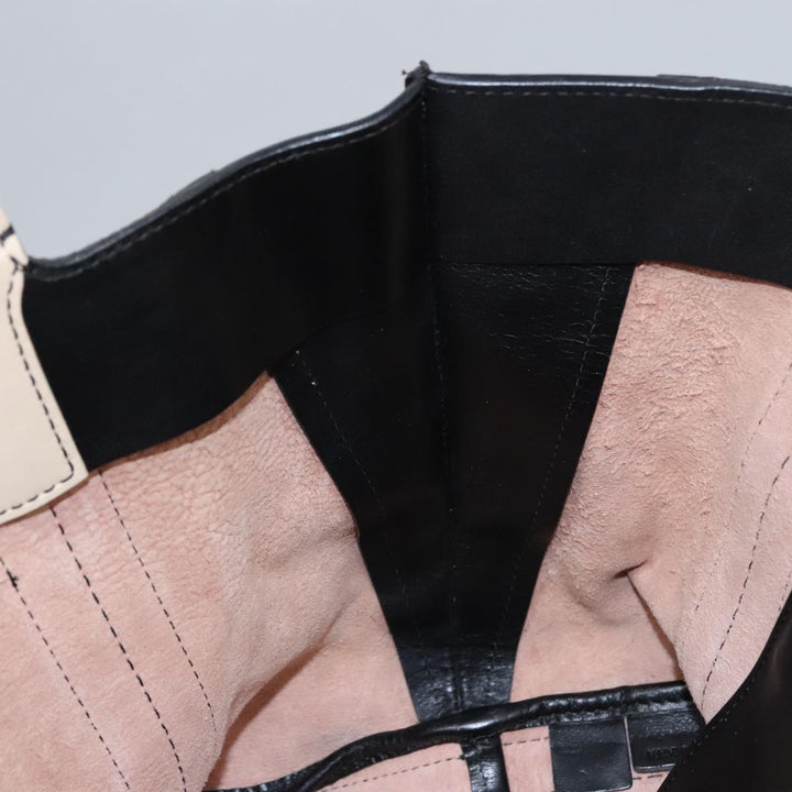 Chloe Alison Tote Bag Leather Pink Black Gold am7274
