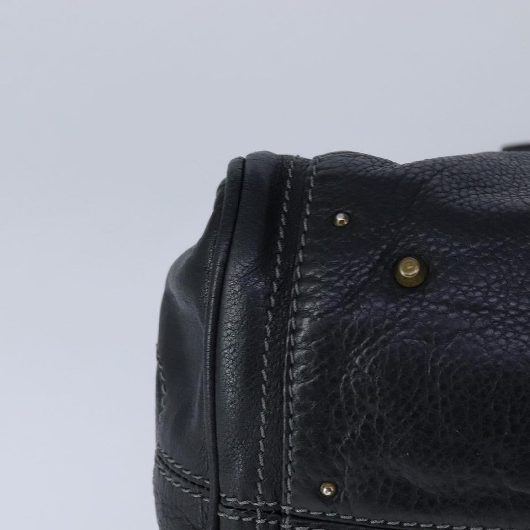 Chloe Paddington Hand Bag Leather Black am7342