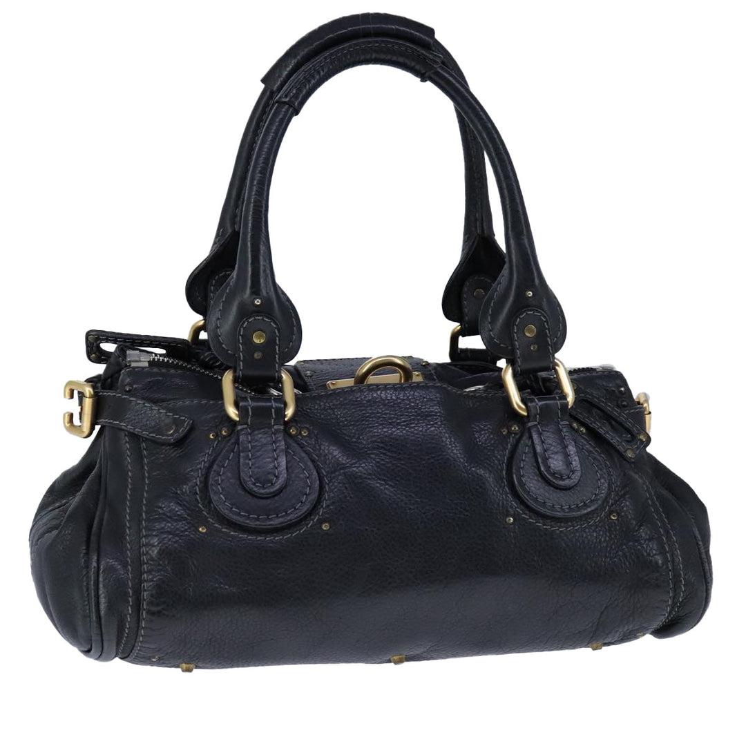 Chloe Paddington Hand Bag Leather Black am7342