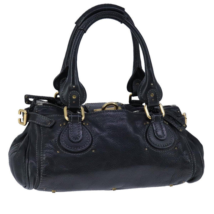 Chloe Paddington Hand Bag Leather Black am7342