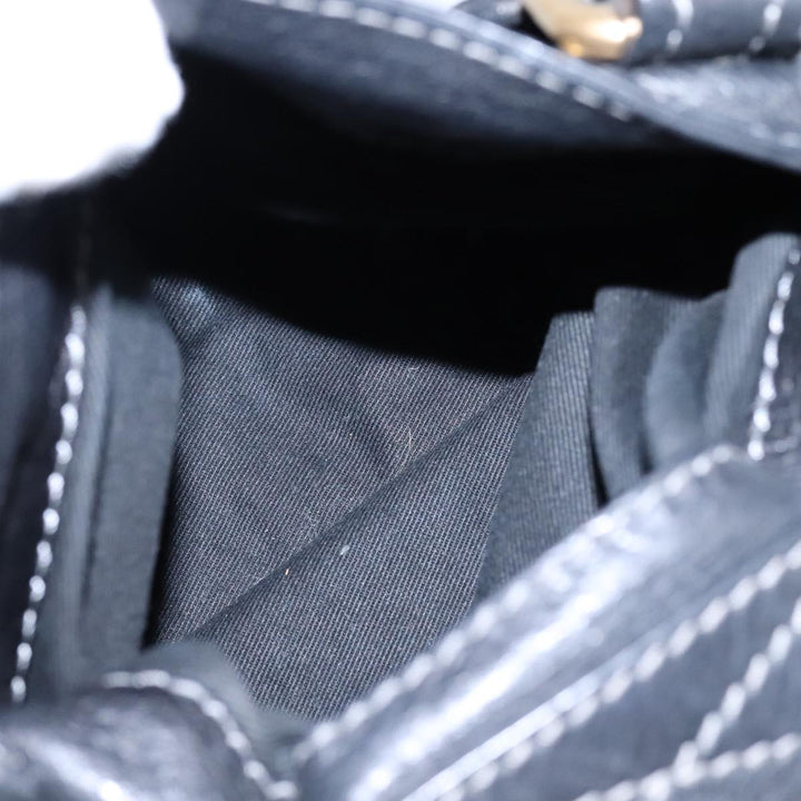 Chloe Paddington Hand Bag Leather Black am7342