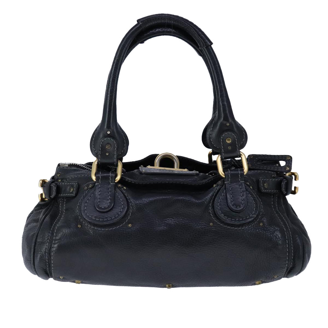 Chloe Paddington Hand Bag Leather Black am7342