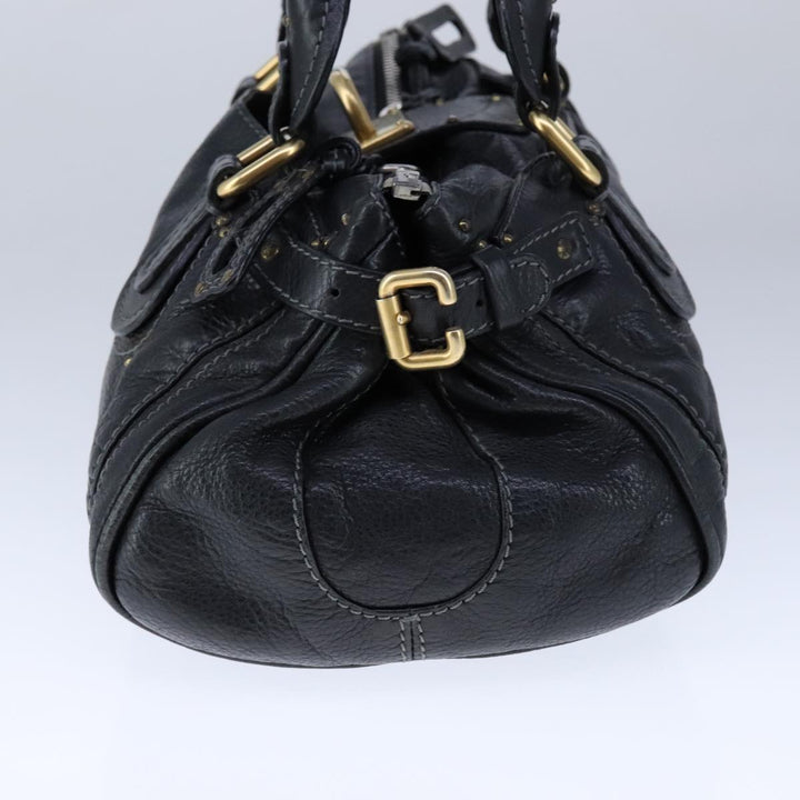 Chloe Paddington Hand Bag Leather Black am7342