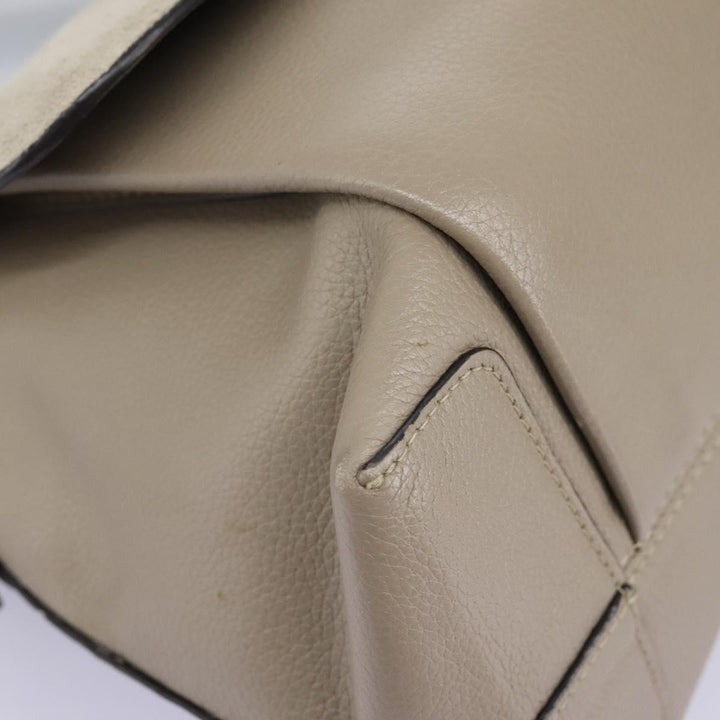 See by Chloe Shoulder Bag Leather Suede 2way Beige Gold am7344