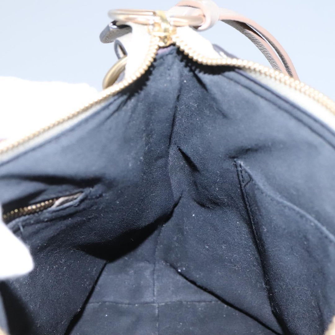See by Chloe Shoulder Bag Leather Suede 2way Beige Gold am7344