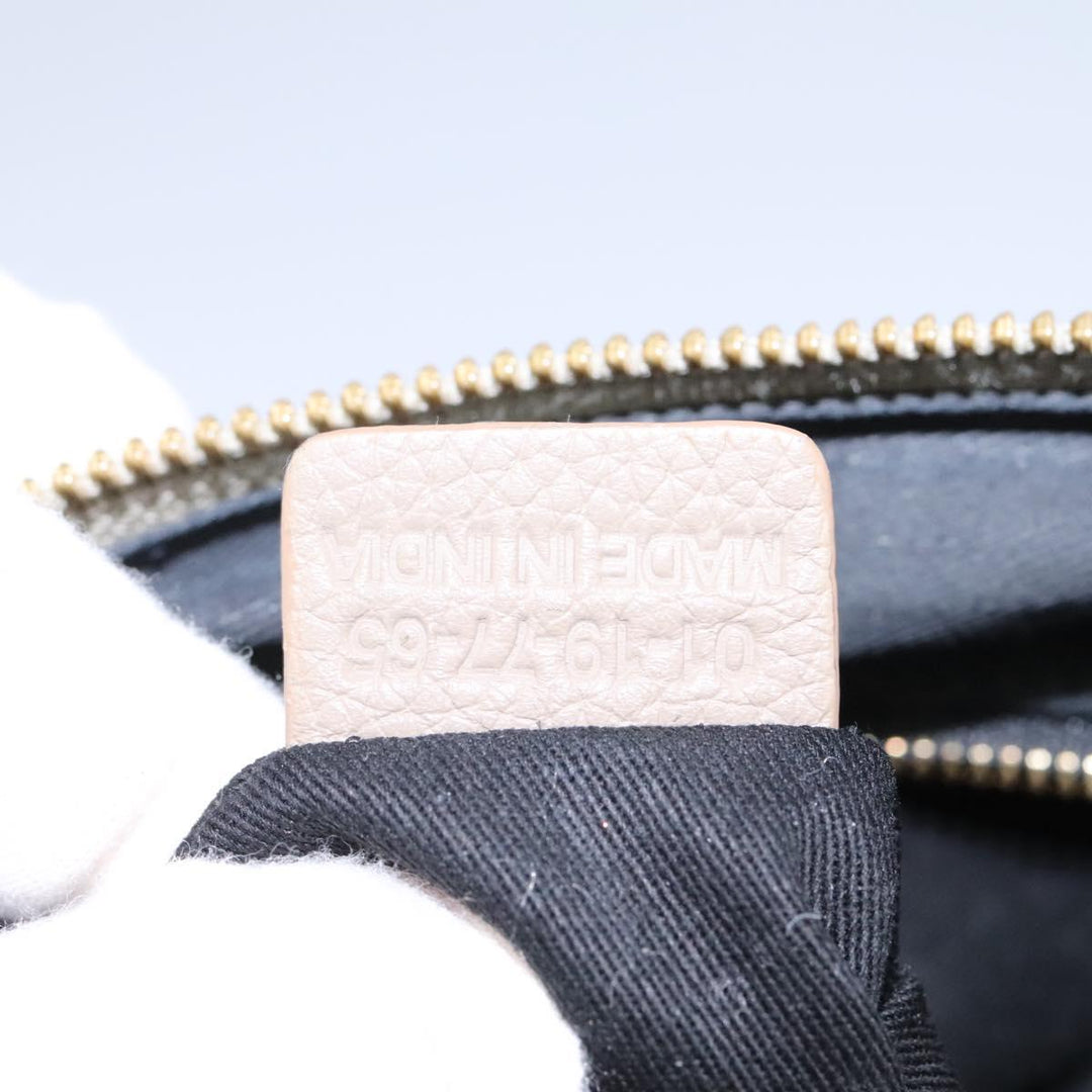 See by Chloe Shoulder Bag Leather Suede 2way Beige Gold am7344