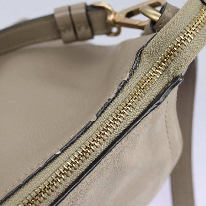 See by Chloe Shoulder Bag Leather Suede 2way Beige Gold am7344