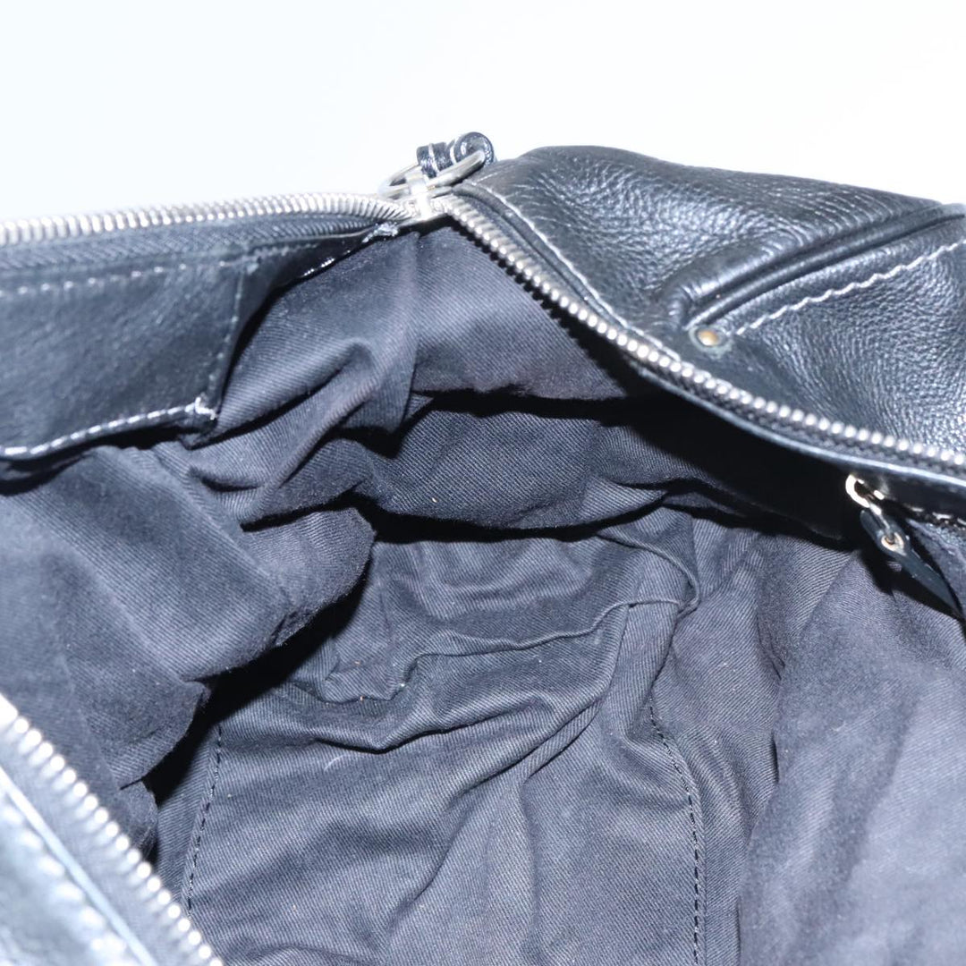 Chloe Paddington Hand Bag Leather Black Gold am7384