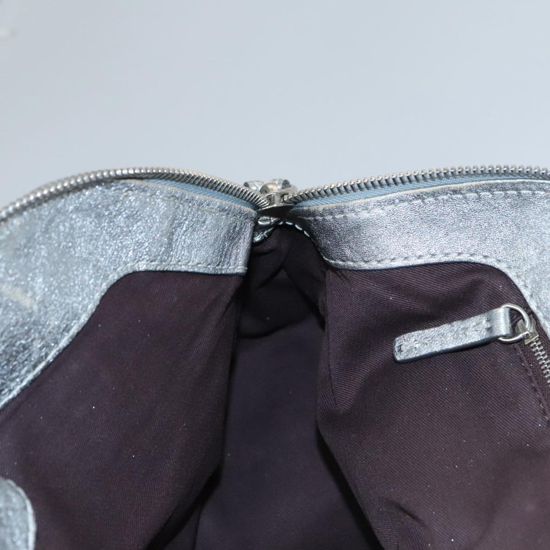 Chloe Paddington Hand Bag Leather Silver Gold am7386