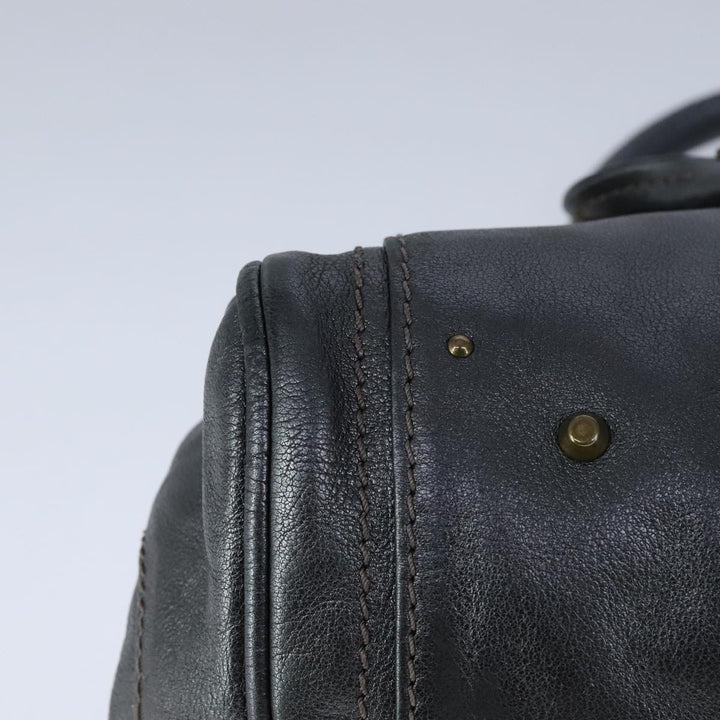 Chloe Paddington Hand Bag Leather Gunmetal am7424