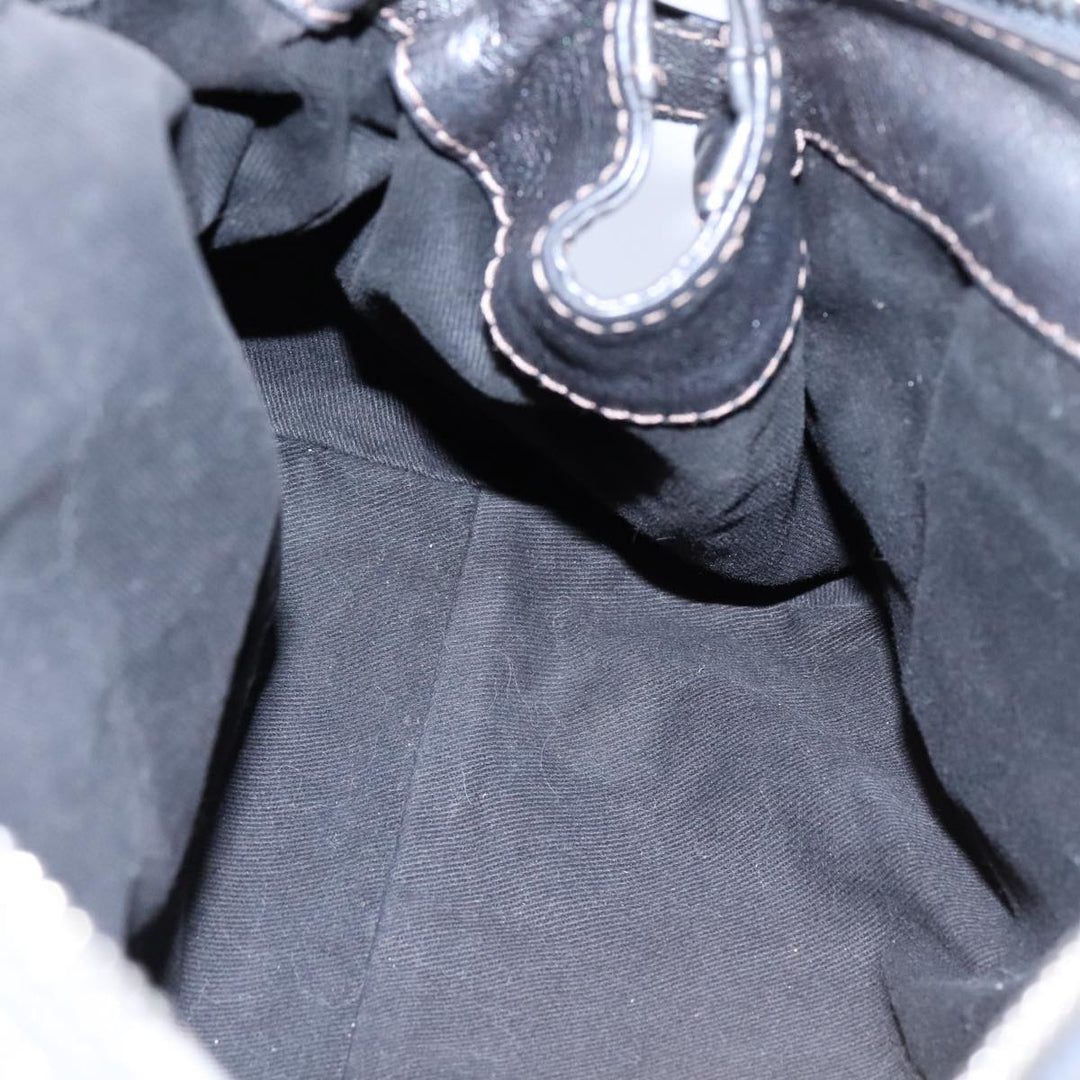 Chloe Paddington Hand Bag Leather Gunmetal am7424