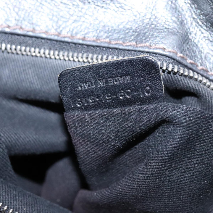 Chloe Paddington Hand Bag Leather Gunmetal am7424