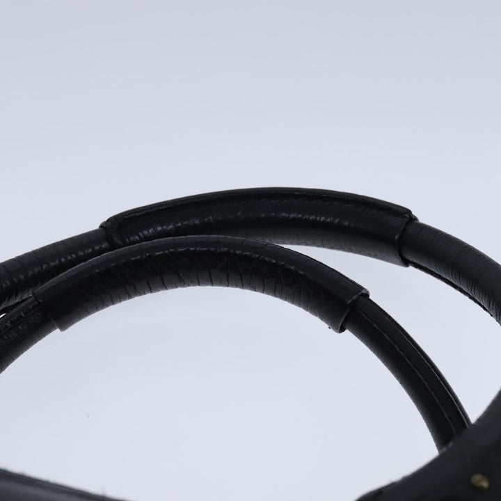 Chloe Paddington Hand Bag Leather Black Gold Silver am7425