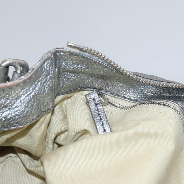 Chloe Paddington Hand Bag Leather Silver Gold am7440