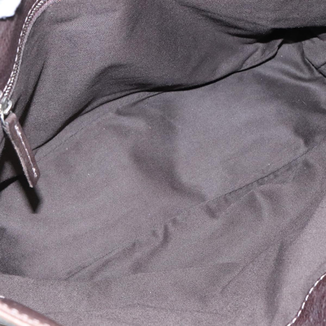 Chloe Paddington Shoulder Bag Leather Brown Gold Silver am7469