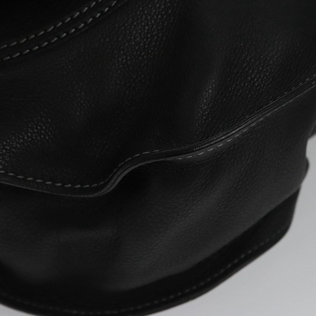 Chloe Mercy Hand Bag Leather Black Gold am7486