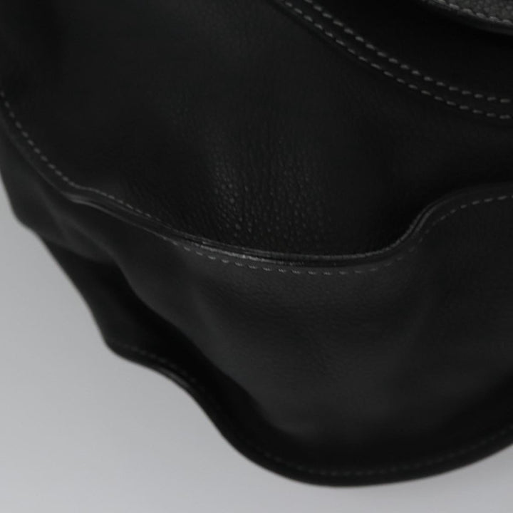 Chloe Mercy Hand Bag Leather Black Gold am7486