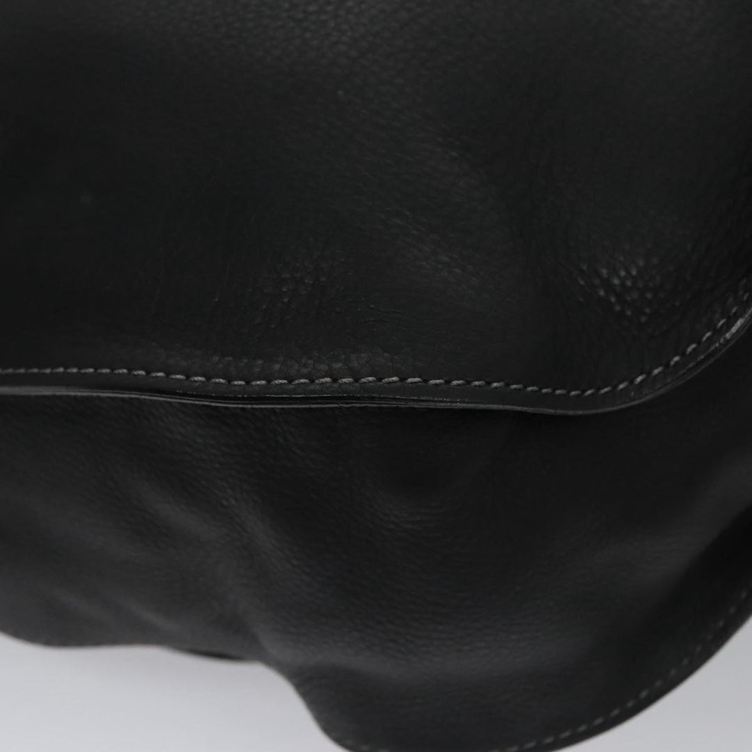 Chloe Mercy Hand Bag Leather Black Gold am7486