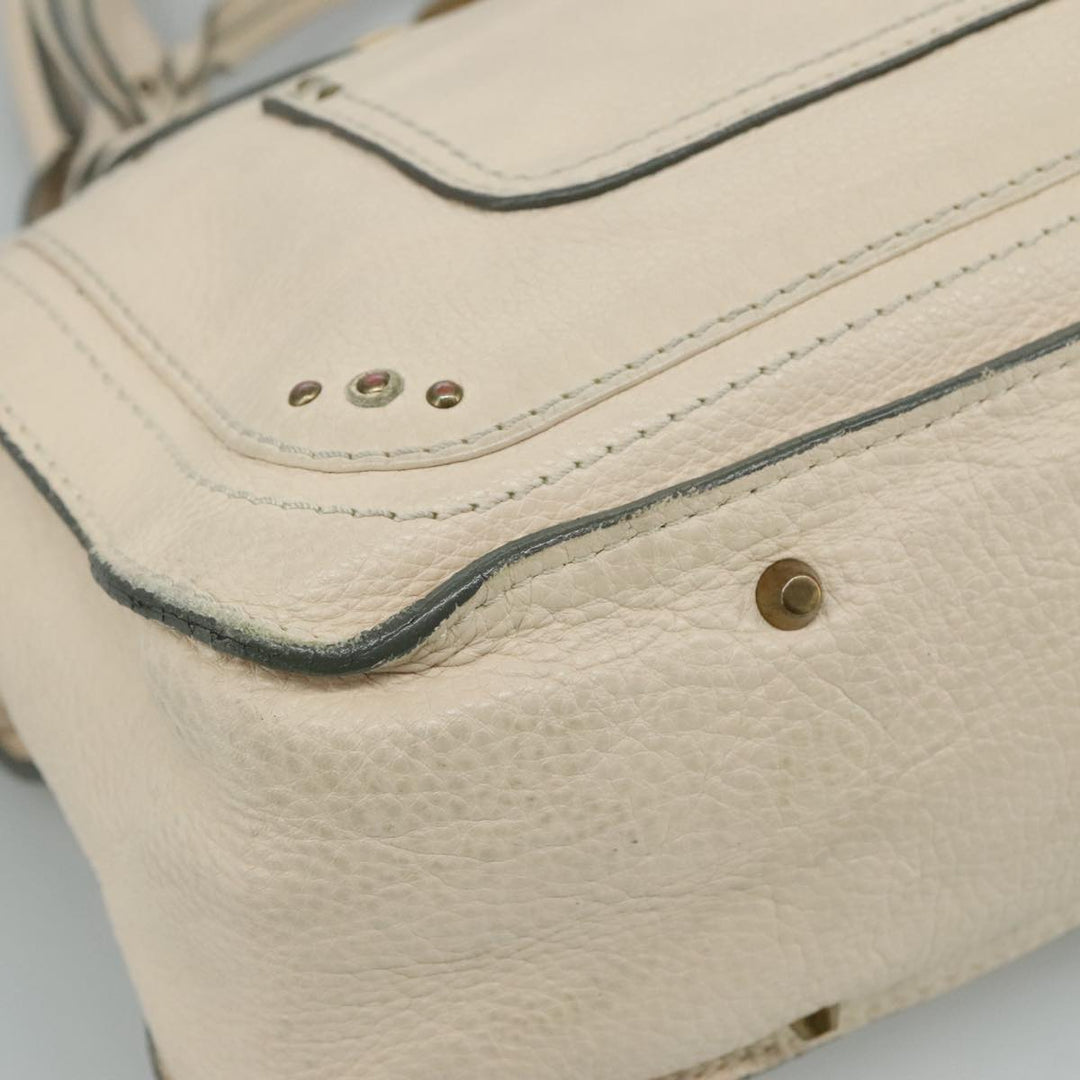 Chloe Paddington Hand Bag Leather Cream am7568