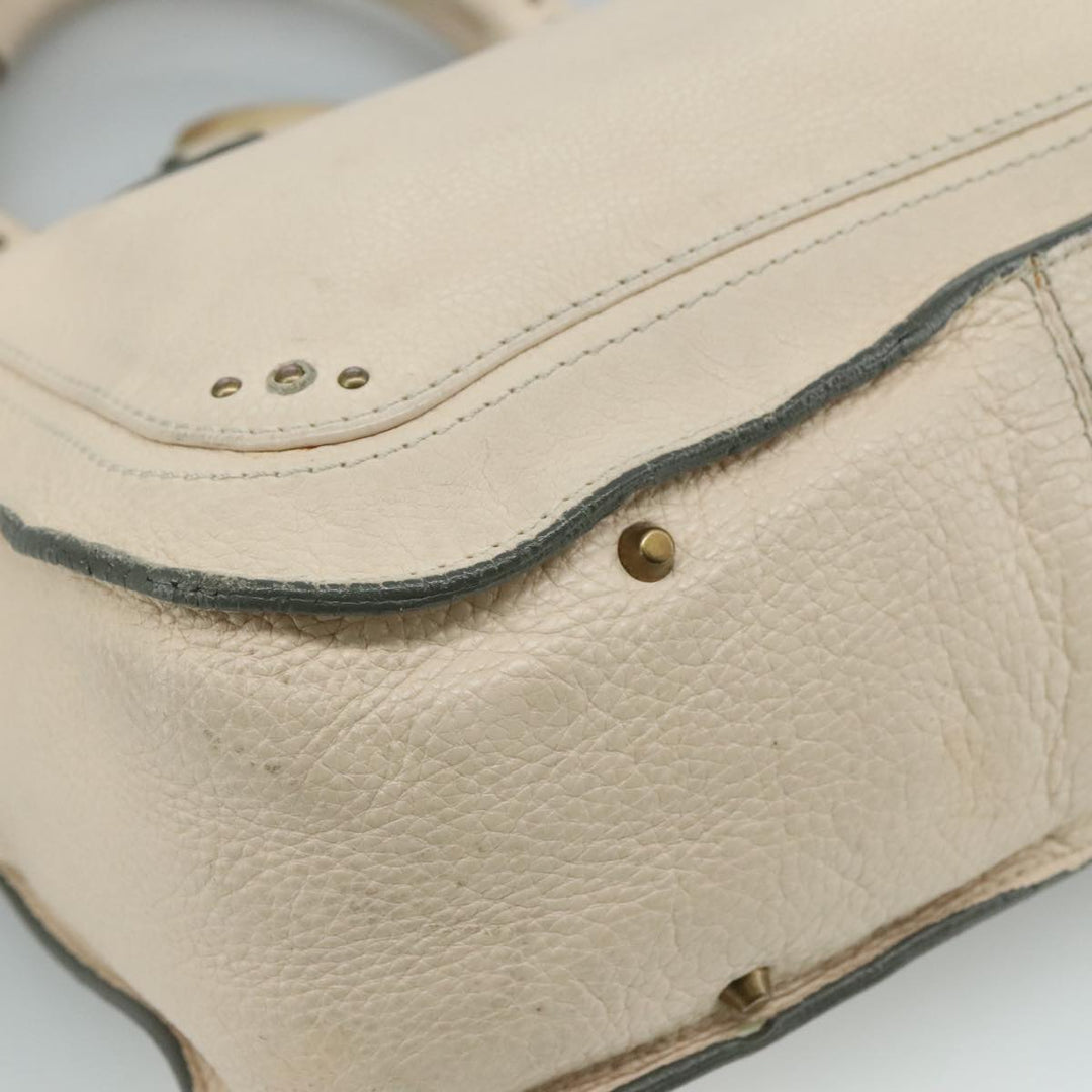 Chloe Paddington Hand Bag Leather Cream am7568