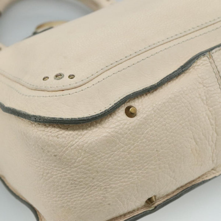 Chloe Paddington Hand Bag Leather Cream am7568