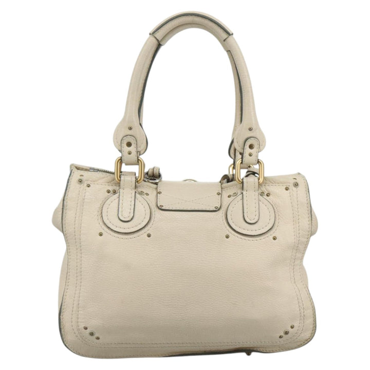 Chloe Paddington Hand Bag Leather Cream am7568