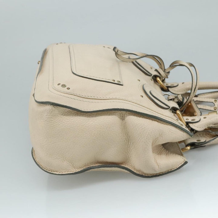 Chloe Paddington Hand Bag Leather Cream am7568