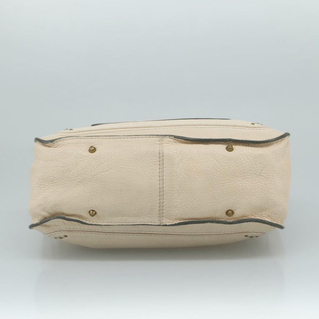 Chloe Paddington Hand Bag Leather Cream am7568