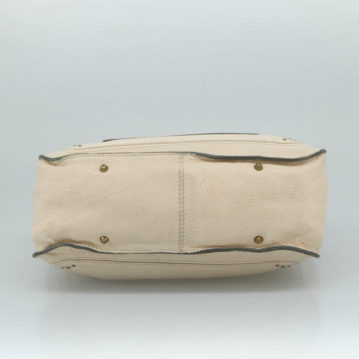 Chloe Paddington Hand Bag Leather Cream am7568