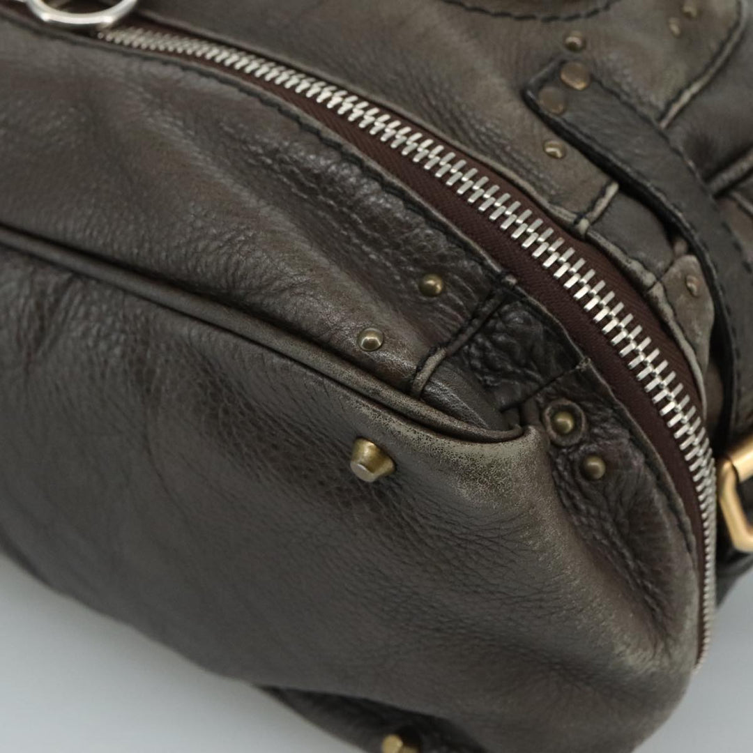 Chloe Paddington Shoulder Bag Leather Brown am7569
