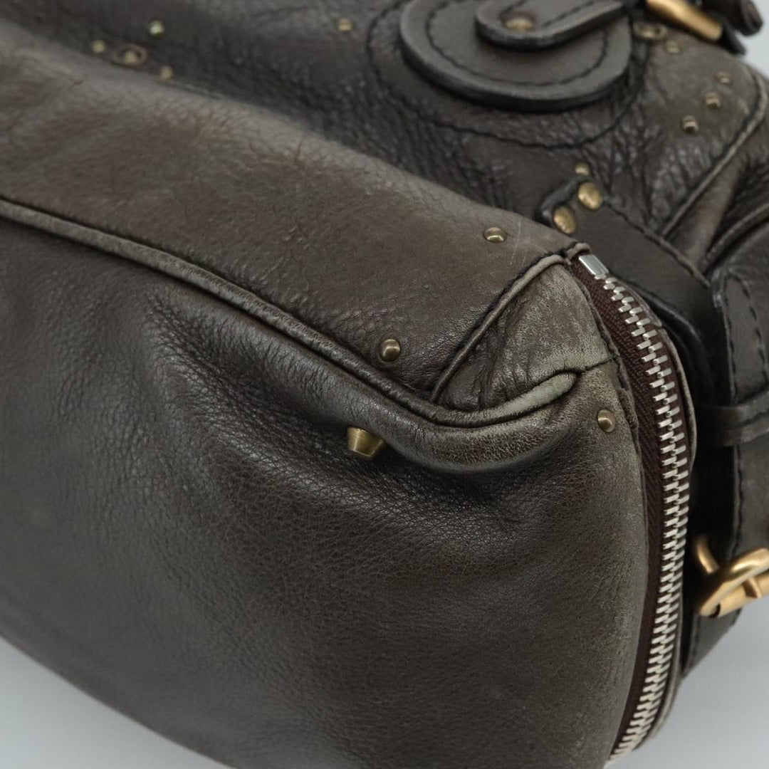 Chloe Paddington Shoulder Bag Leather Brown am7569