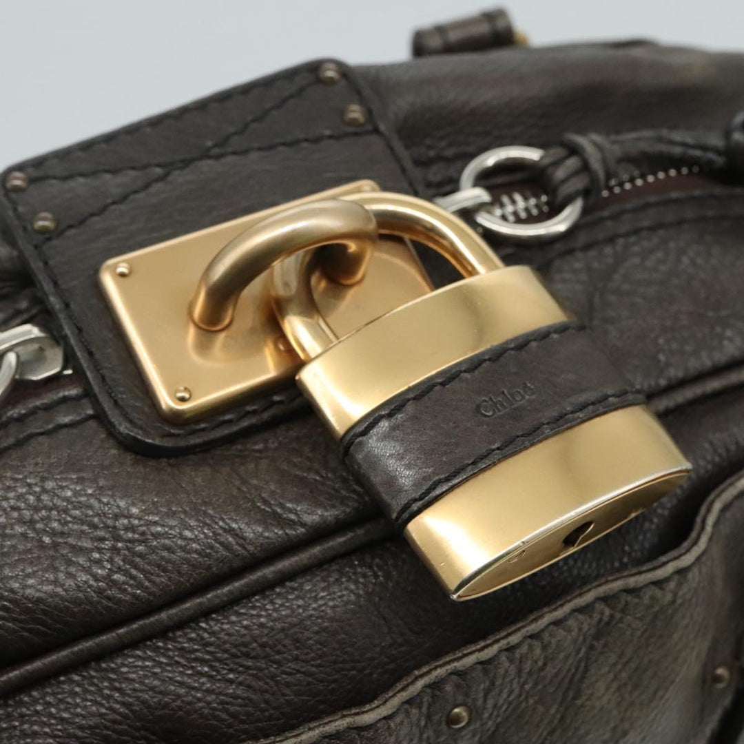 Chloe Paddington Shoulder Bag Leather Brown am7569