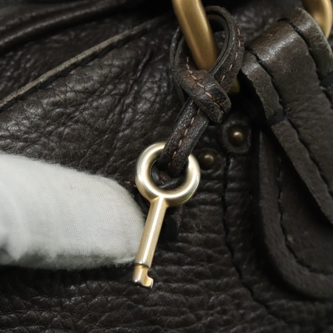 Chloe Paddington Shoulder Bag Leather Brown am7569