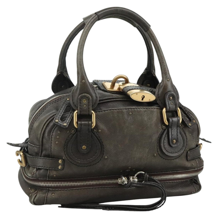 Chloe Paddington Shoulder Bag Leather Brown am7569