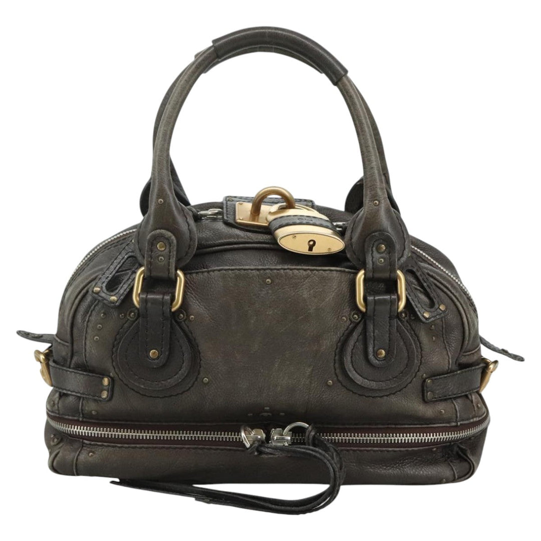 Chloe Paddington Shoulder Bag Leather Brown am7569