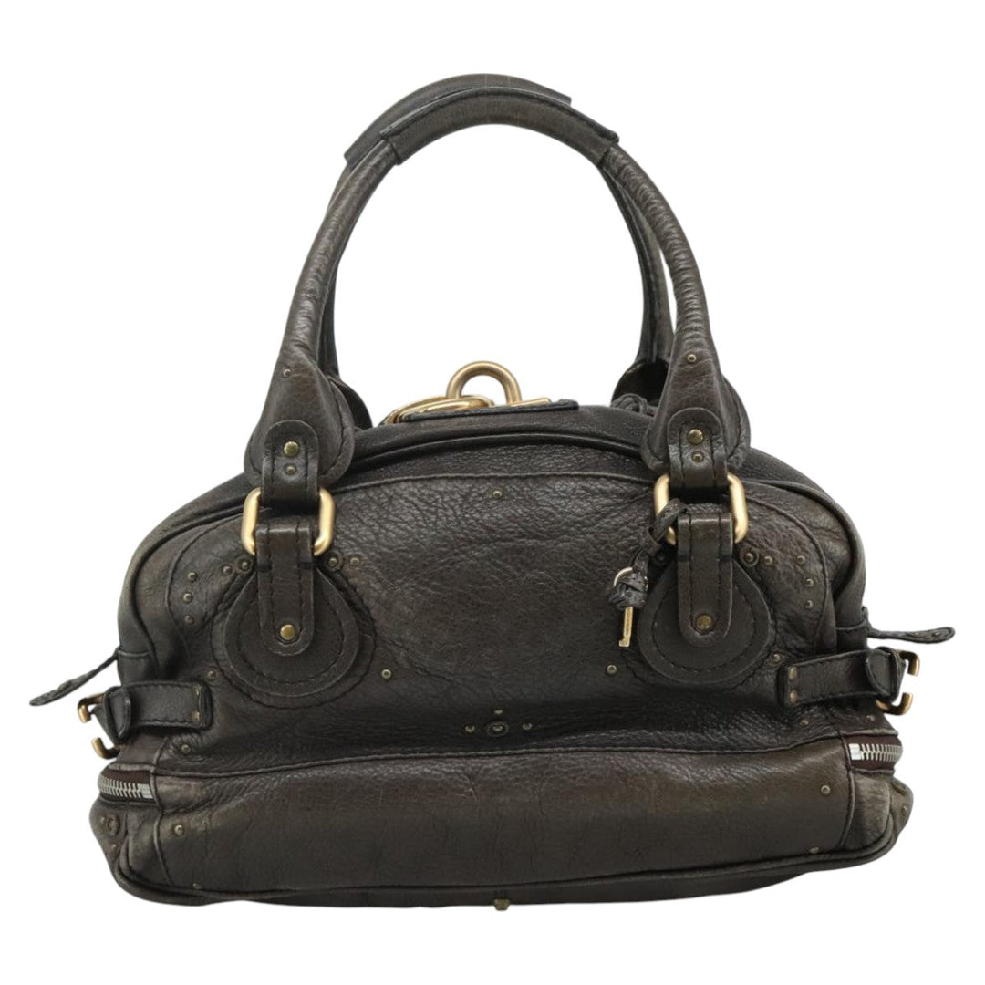 Chloe Paddington Shoulder Bag Leather Brown am7569