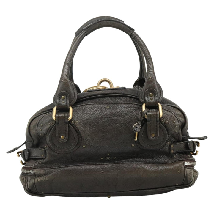 Chloe Paddington Shoulder Bag Leather Brown am7569