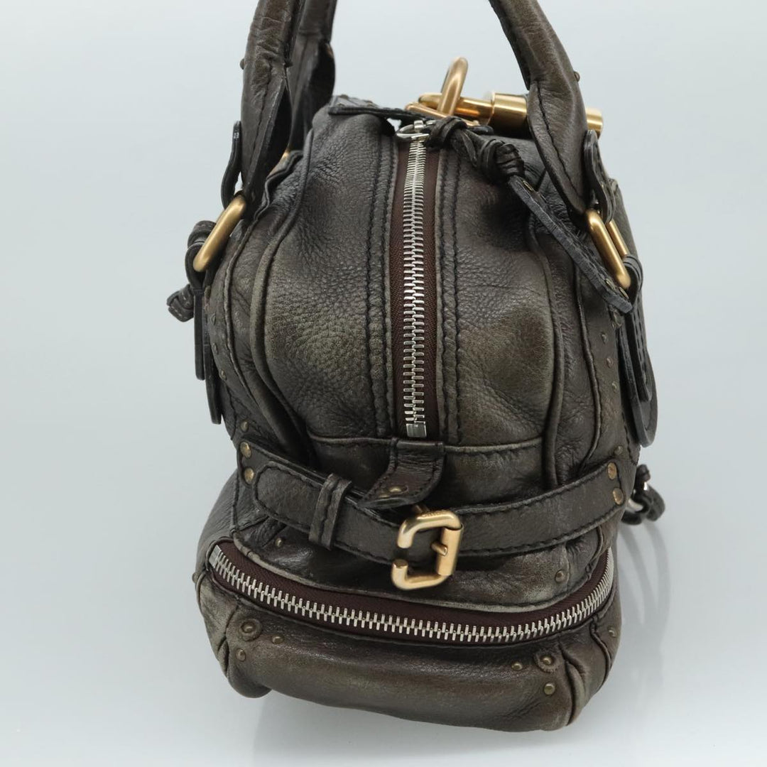 Chloe Paddington Shoulder Bag Leather Brown am7569