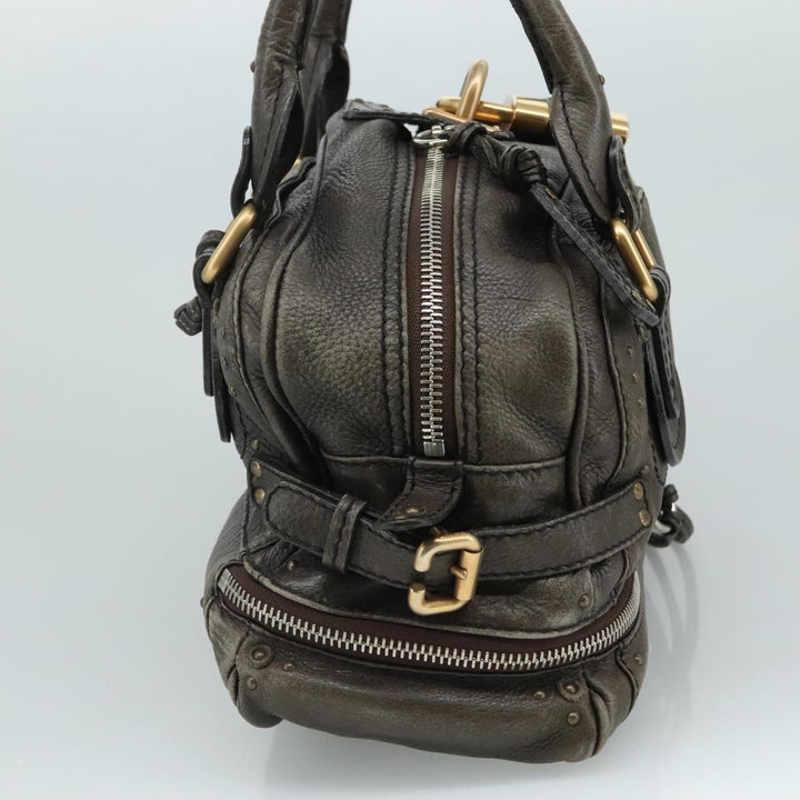 Chloe Paddington Shoulder Bag Leather Brown am7569