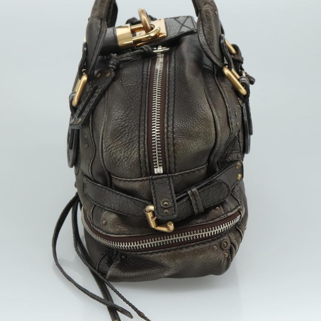 Chloe Paddington Shoulder Bag Leather Brown am7569