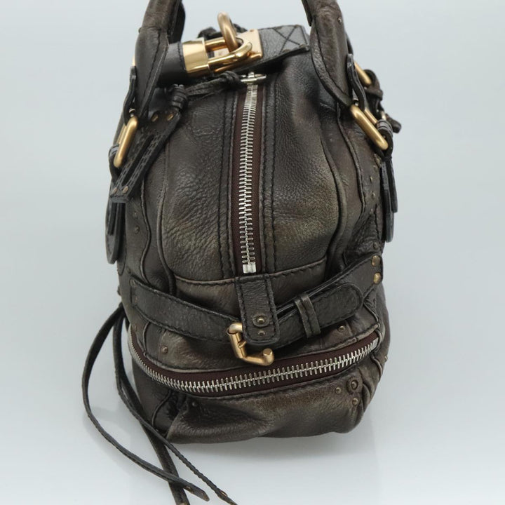 Chloe Paddington Shoulder Bag Leather Brown am7569