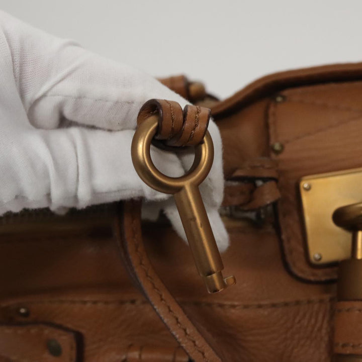 Chloe Paddington Hand Bag Leather Brown am7571