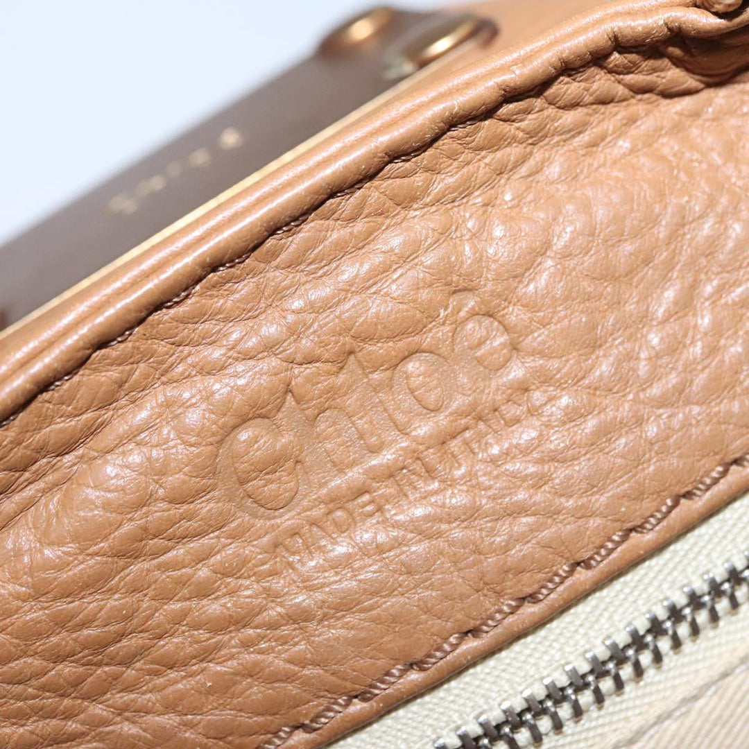 Chloe Paddington Hand Bag Leather Brown am7571